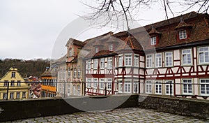 beautiful old timber-framed houses in Schwabisch Hall in Germany