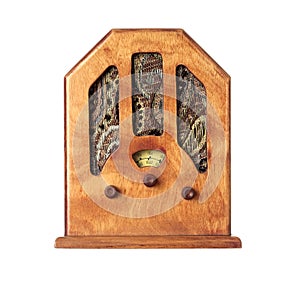 Beautiful old wooden radio