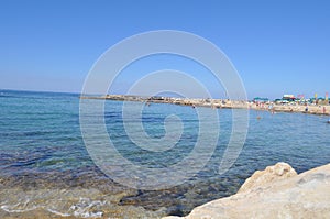 The beautiful Olympic Lagoon Resort Beach Pafos in Cyprus