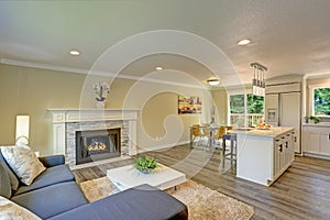 Beautiful open plan second floor living room