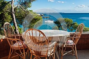 Beautiful open terrace, Spain