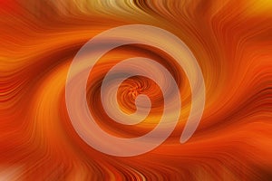 Beautiful orange smooth spiral circles background