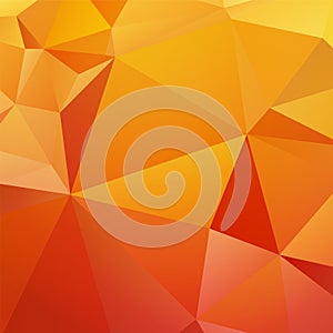 Beautiful orange yellow triangular background