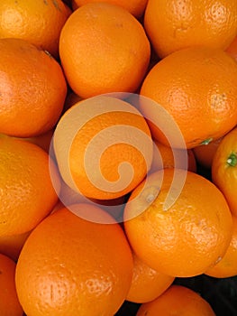 Beautiful oranges from an incredible color and a delicious flavor photo