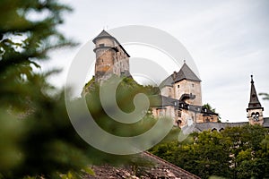 Krásný oravský hrad. v Oravském Podzámku na Slovensku. oblast Orava. Slovenská krajina. Cestovat. pojem.