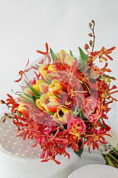 Beautiful orchids bouquet