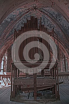 Beautiful Organ in Abandoned Catholic Cathedral