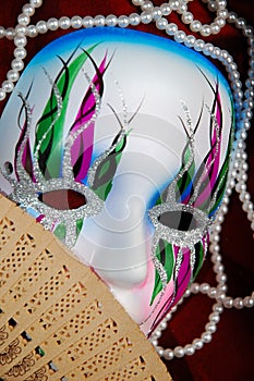 Beautiful oriental face conceptual