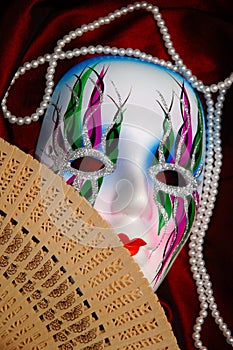 Beautiful oriental face conceptual