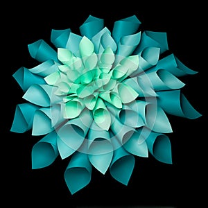 Beautiful origami flower structure