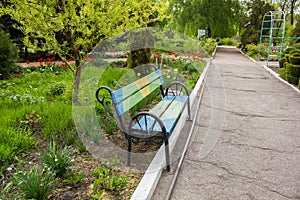 Beautiful original colored bench