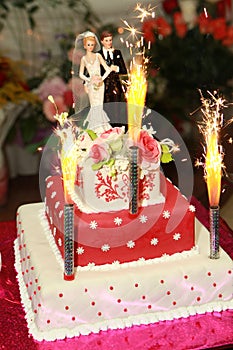 beautiful original wedding cake