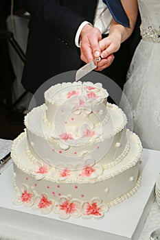 Beautiful original wedding cake