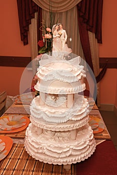 Beautiful original wedding cake