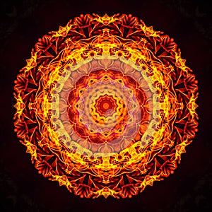 Beautiful Ornament on a black background