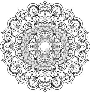 Beautiful ornate vintage vector mandala illustration