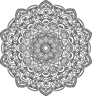 Beautiful ornate vintage vector mandala illustration