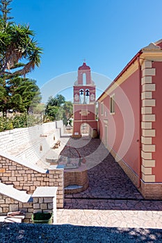 Beautiful Orthodox church in Mathraki island, Greece