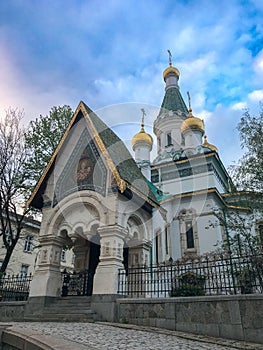 Beautiful Orthodox Church in Sofia, Bulgaria