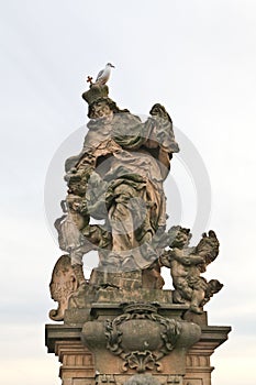 Beautiful outdoor sculpture in Prague
