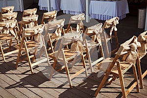 Beautiful outdoor wedding ceremony spot