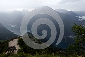 Beautiful outlook from a mountain at Berchtesgaden, Germany