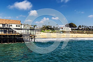 Beautiful Pacific ocean coastline at Redondo beach, California