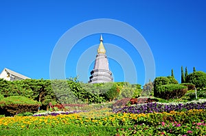 Beautiful pagoda at Doi Inthanon National park