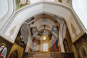 Beautiful paintings in Vank Cathedral, Isfahan,Iran.