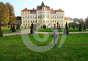 Beautiful palace in Rogalin, Poland