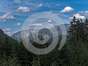 Beautiful panorama in the Austrian alps