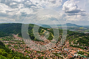 Beautiful Panorama of Brasov City (Romania)