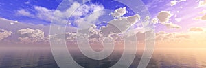 Beautiful panorama of clouds,