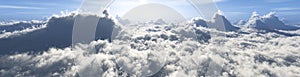 Beautiful panorama of clouds,