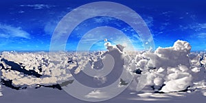 Beautiful panorama of clouds,HDRI, environment map