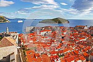 Beautiful panorama of Dubrovnik