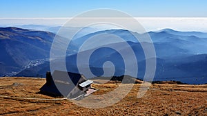 Beautiful panorama of National Park Bucegi of Carpathians mountains , Romania