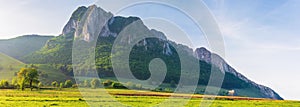 Beautiful panorama of romania countryside