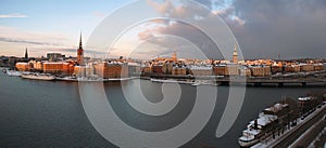 Beautiful panorama of Stockholm