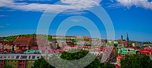 Beautiful panorama view of downtown Gothenburg