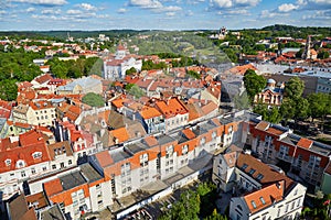 Beautiful panorama of Vilnius Old Town, Lithuania