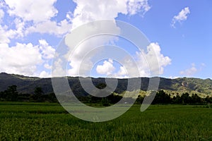 Beautiful panoramas of blue sky