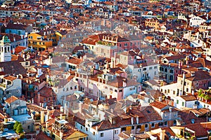 Beautiful panoramic Aerial View of Venice