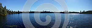 Beautiful panoramic lake view of Boundary Waters