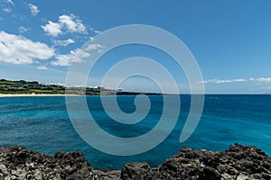 Beautiful panoramic Oneloa Bay vista, Maui, Hawaii