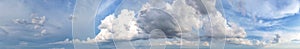 Beautiful panoramic storm clouds, Dark cloudscape, Nature environment dark huge clouds sky black stormy clouds. Abstract style for