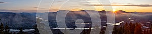 Beautiful Panoramic View of a Canadian City, Kamloops