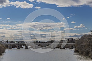 Beautiful panoramic view of the Guadalquivir river