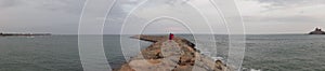 beautiful panoramic view of Kanyakumari beach, Tamil Nadu, India