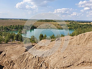 Beautiful panoramic view of the quarries